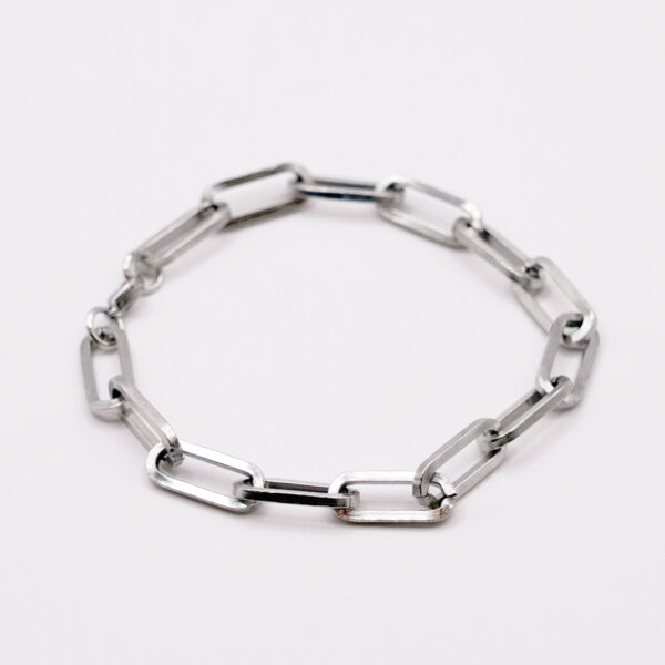 دستبند زنجیری نقره ای