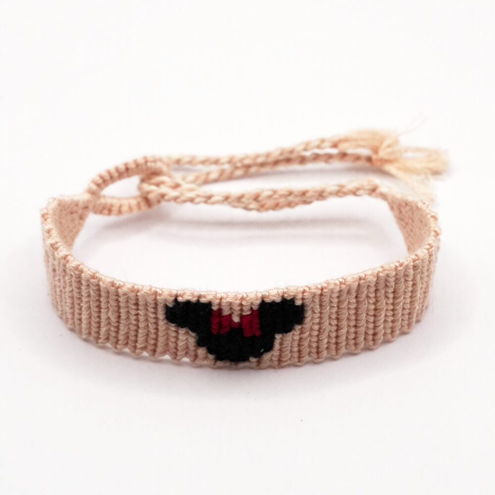 دستبند بافتنی طرح میکی موس