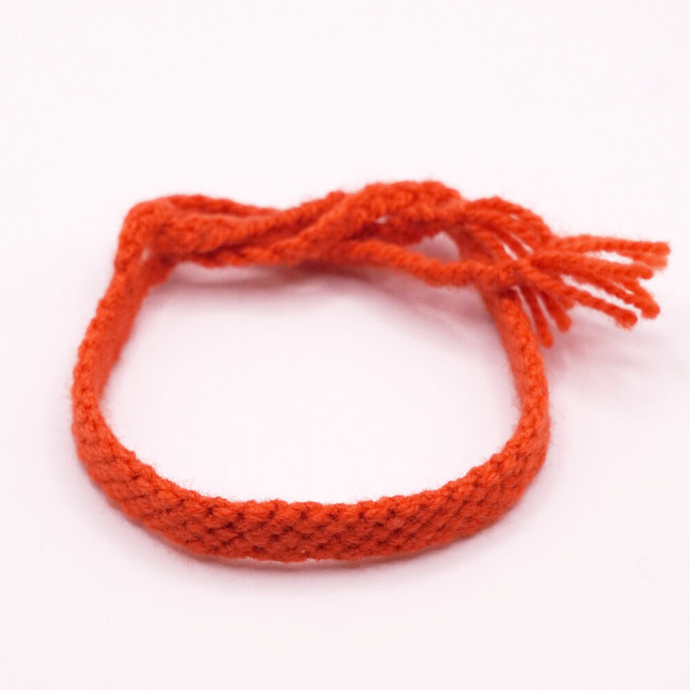 دستبند بافتنی نارنجی