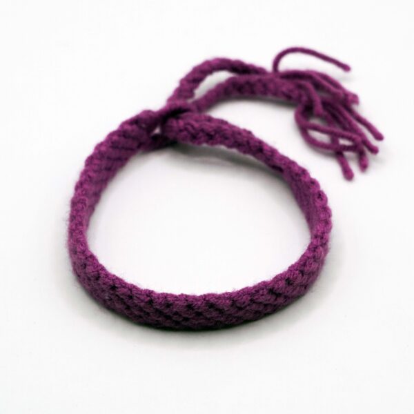 دستبند بافتنی بنفش
