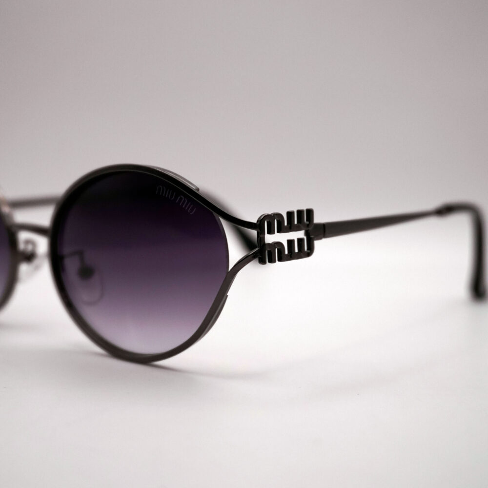 عینک طرح MIU MIU مشکی - تصویر 2