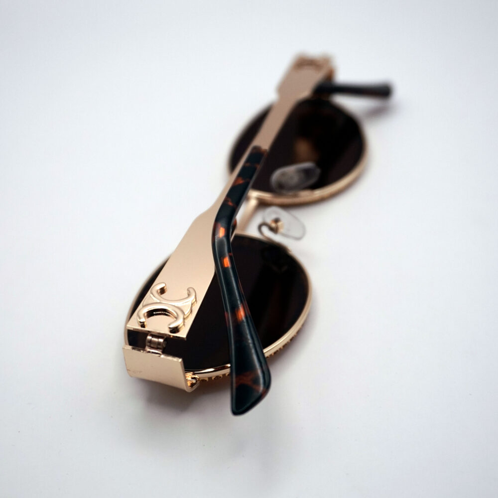 عینک طرح CELINE طلایی - تصویر 3