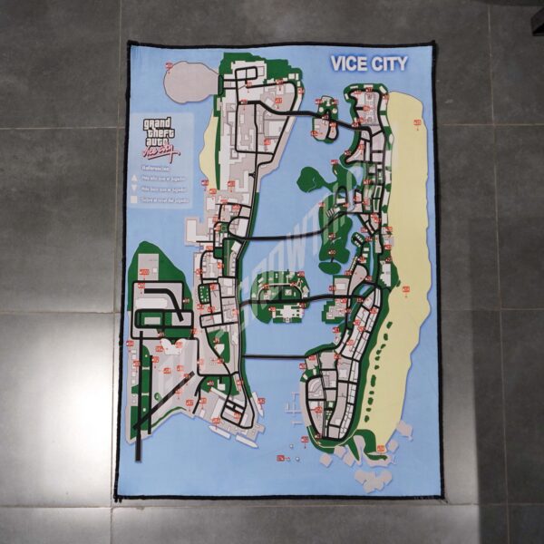 فرش پوستری نقشه GTA