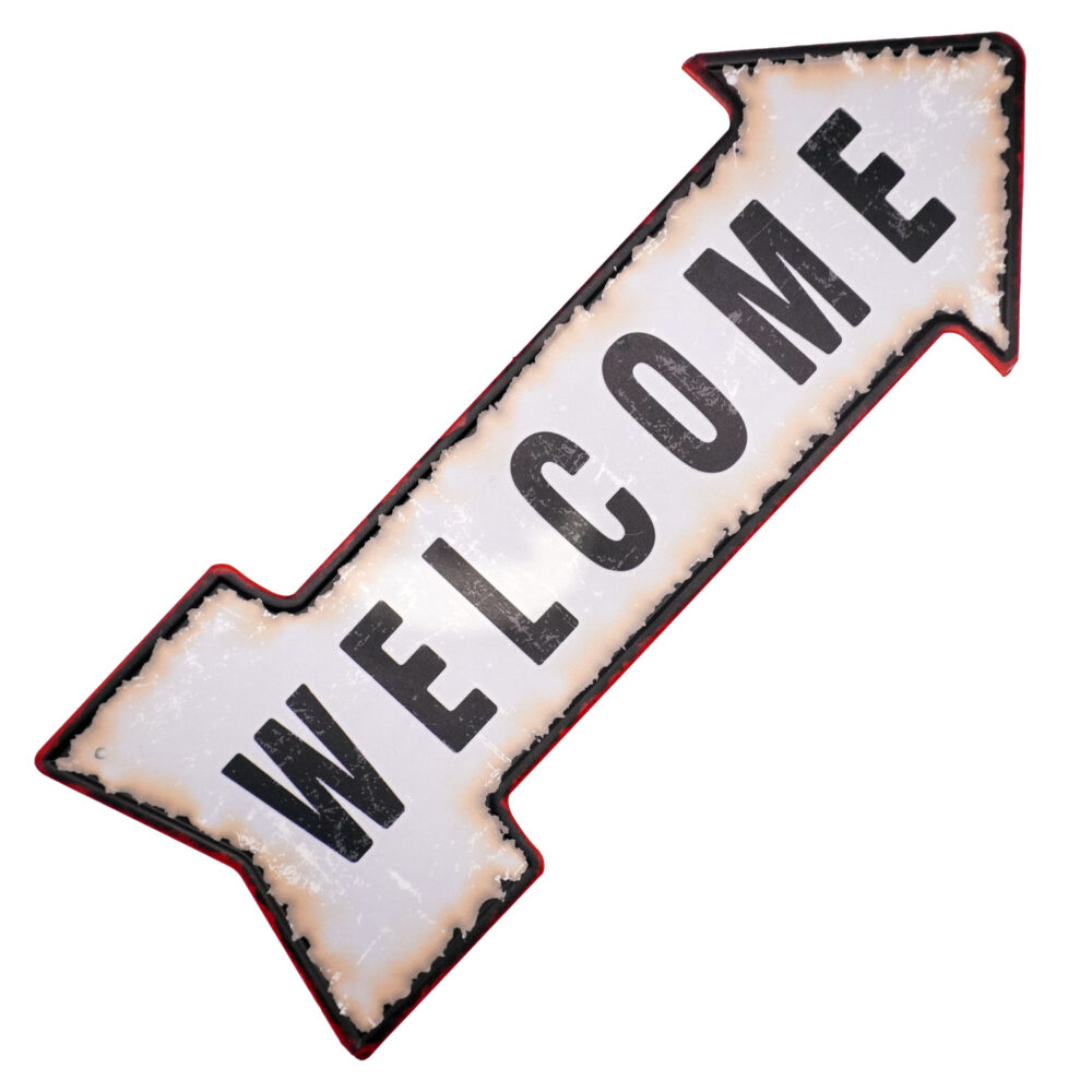 تابلو فلزی Wellcome