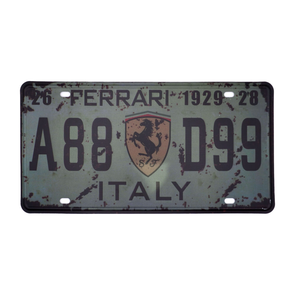پلاک فلزی Ferari