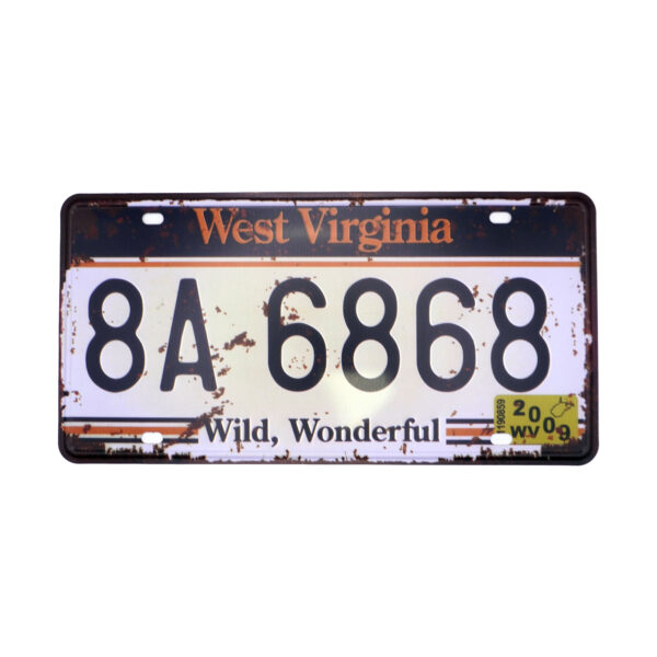 پلاک فلزی West Virginia