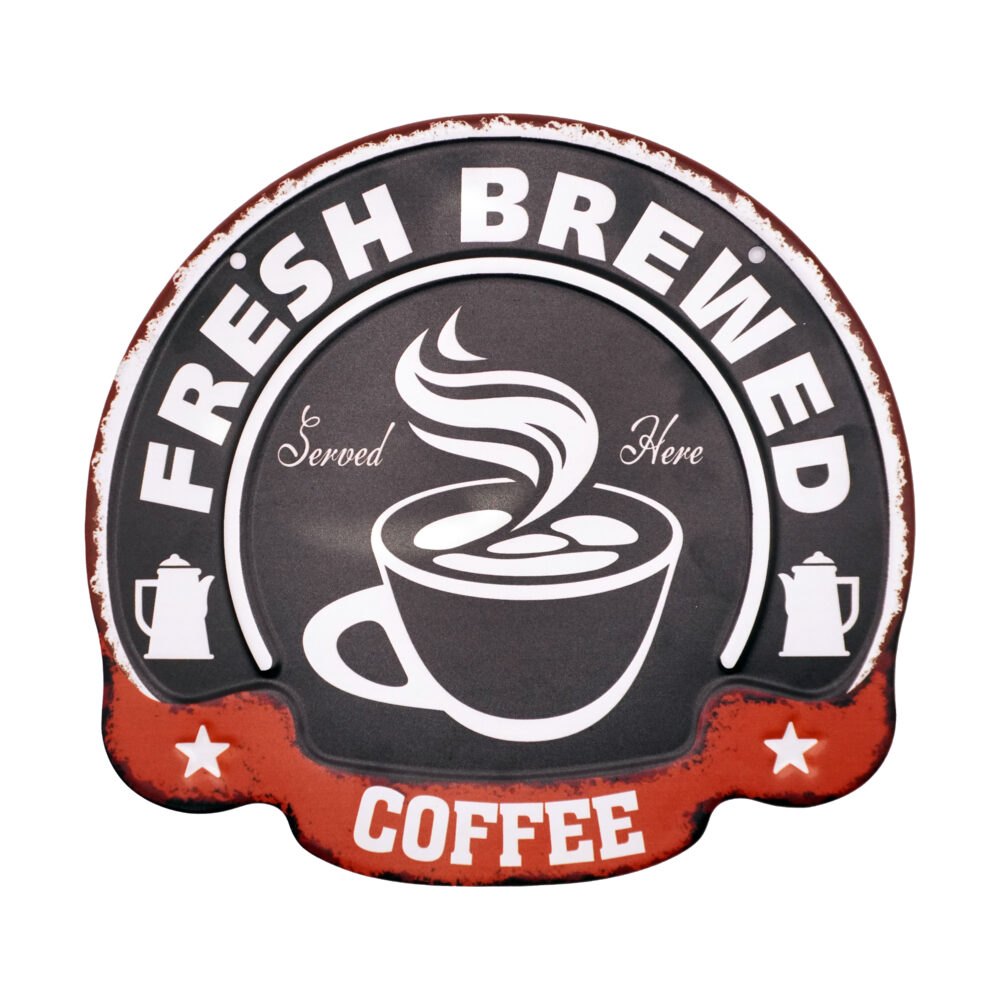 تابلو فلزی Fresh Brewed