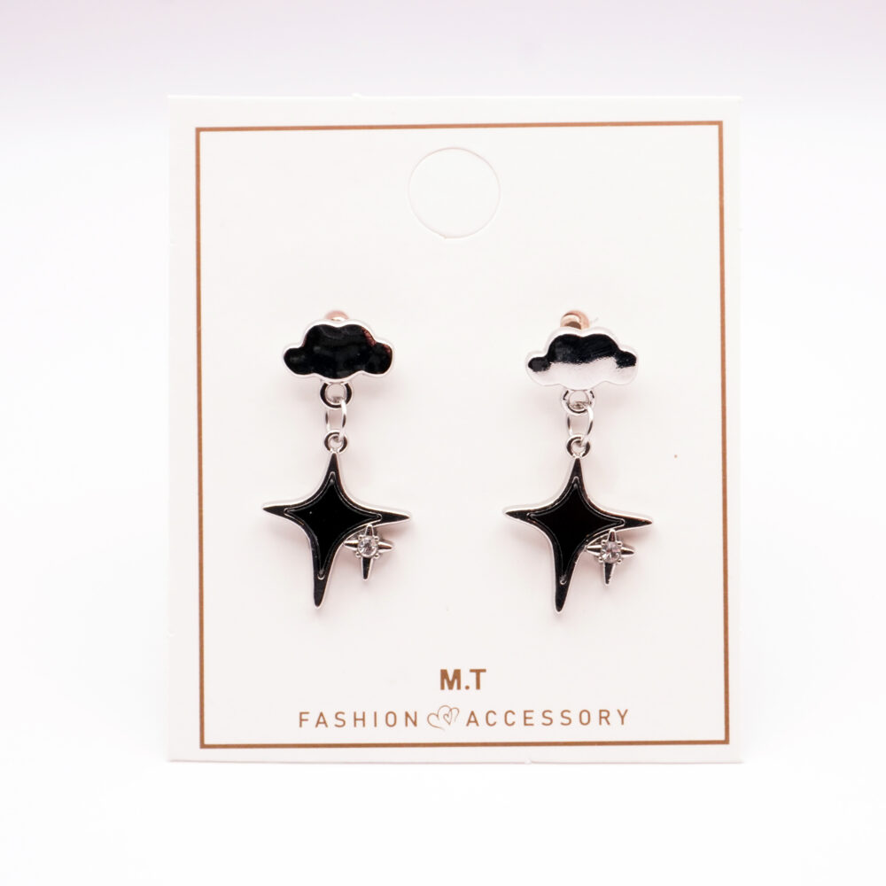 گوشواره طرح ابر و ستاره