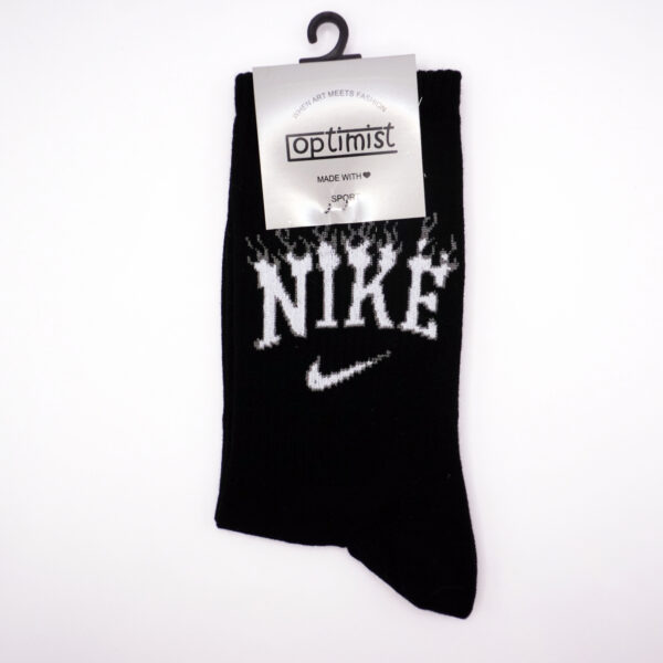 جوراب طرح Nike مشکی