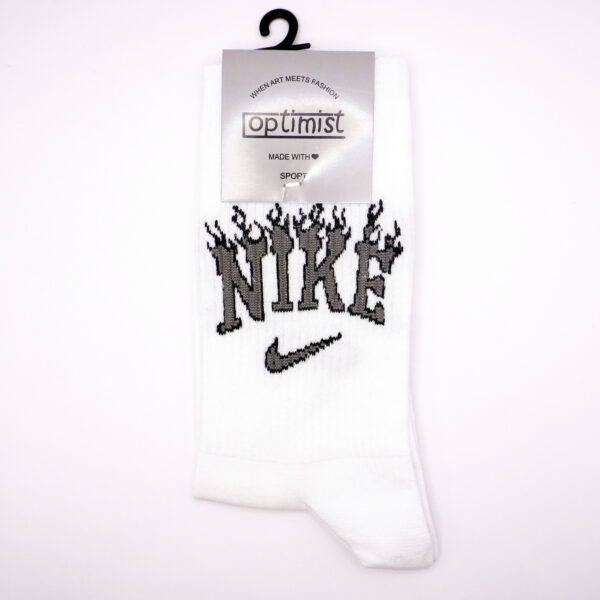جوراب طرح Nike سفید