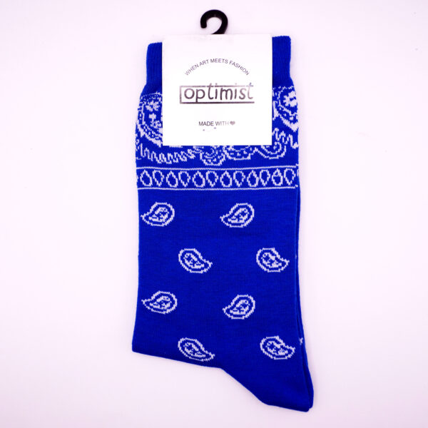 جوراب paisley pattern آبی