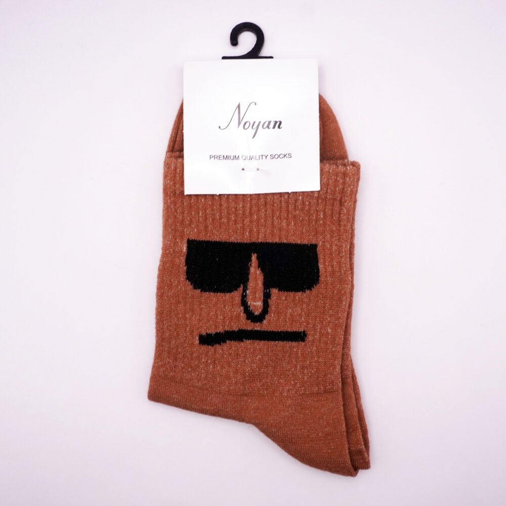 جوراب facial expression print