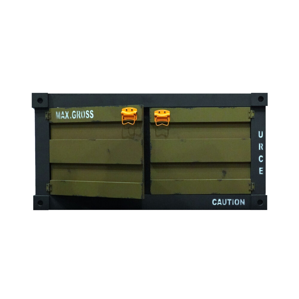 باکس چوبی دو درب سبز