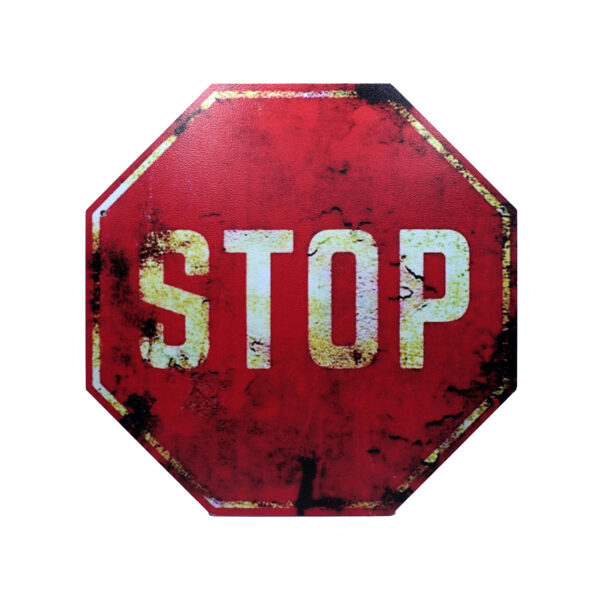تابلو چوبی Stop