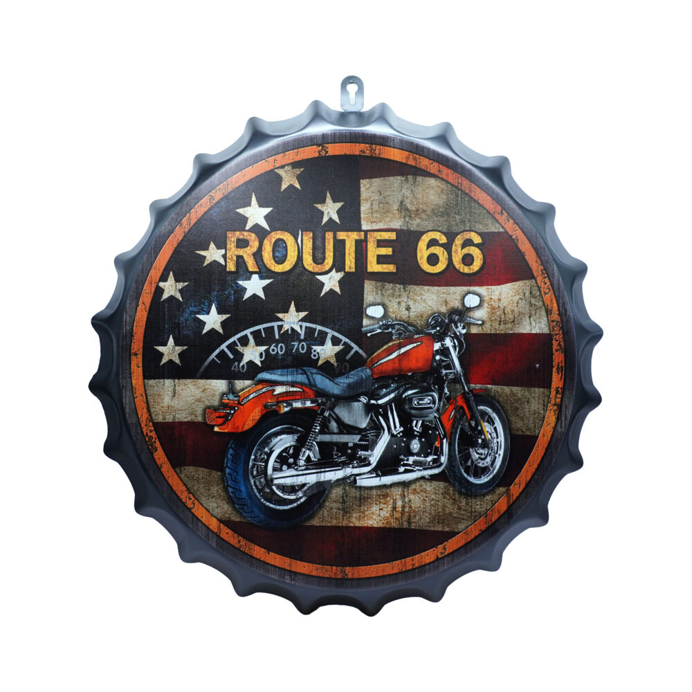 تابلو فلزی Route66