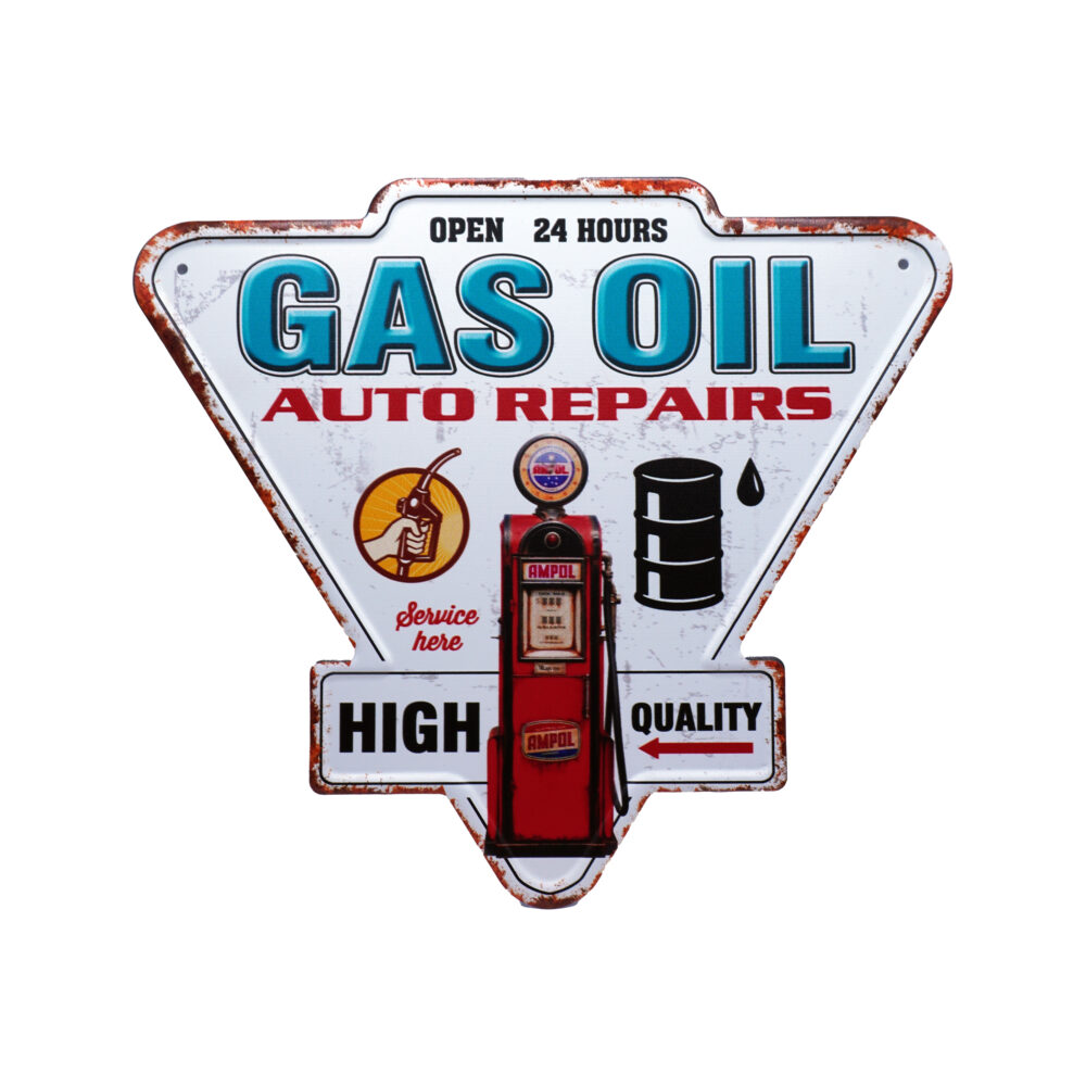 تابلو فلزی Gas Oil