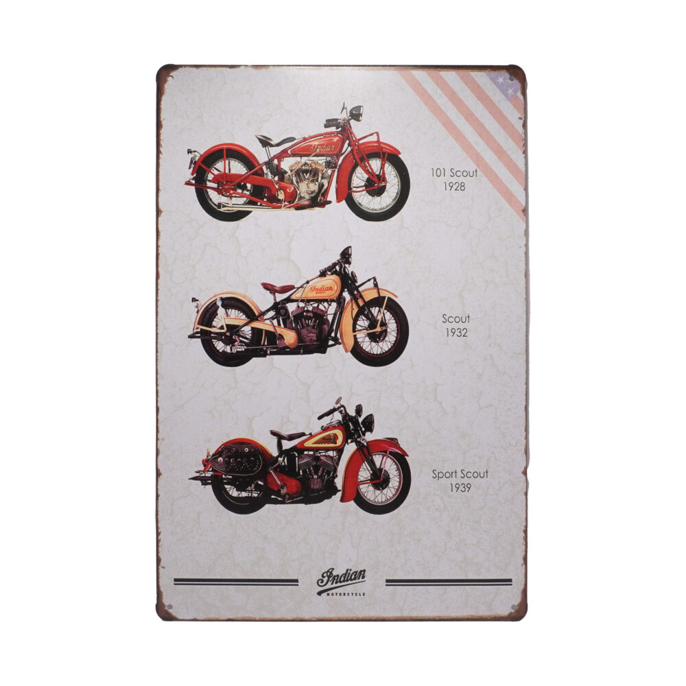 تابلو فلزی Indion Motorcycle