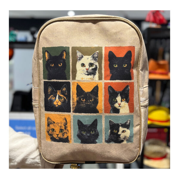 کوله پشتی طرح گربه