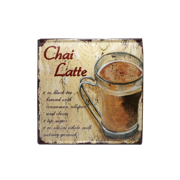 تابلو فلزی Chai Latte