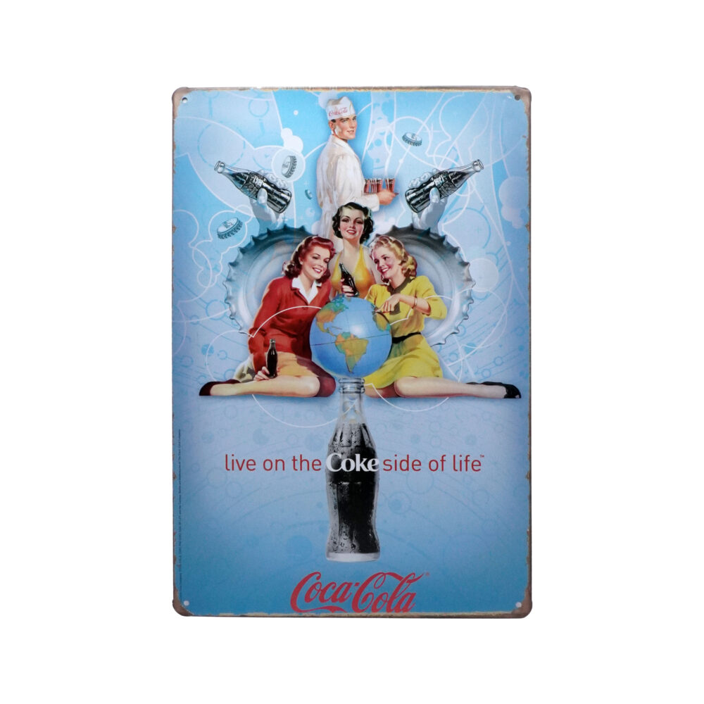 تابلو فلزی Coca cola