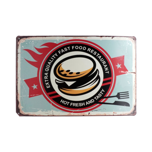 تابلو فلزی Burger