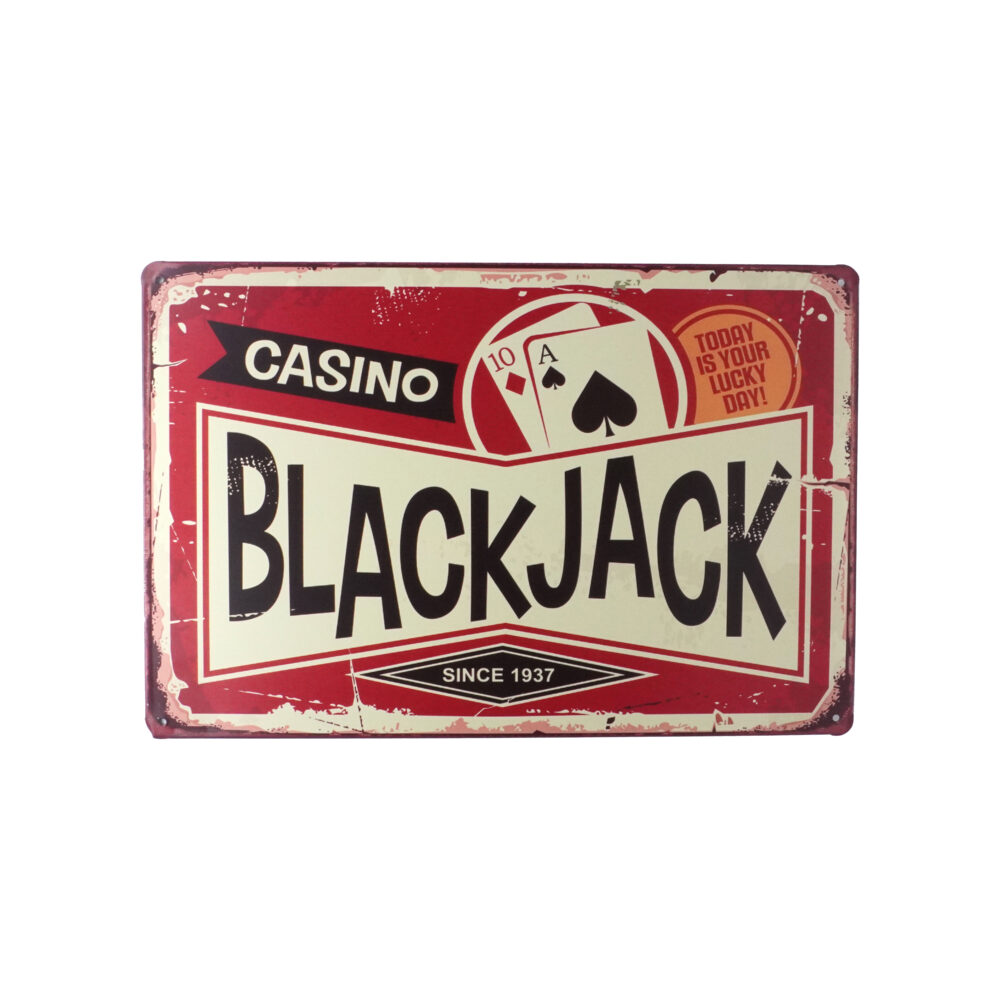 تابلو فلزی black jack