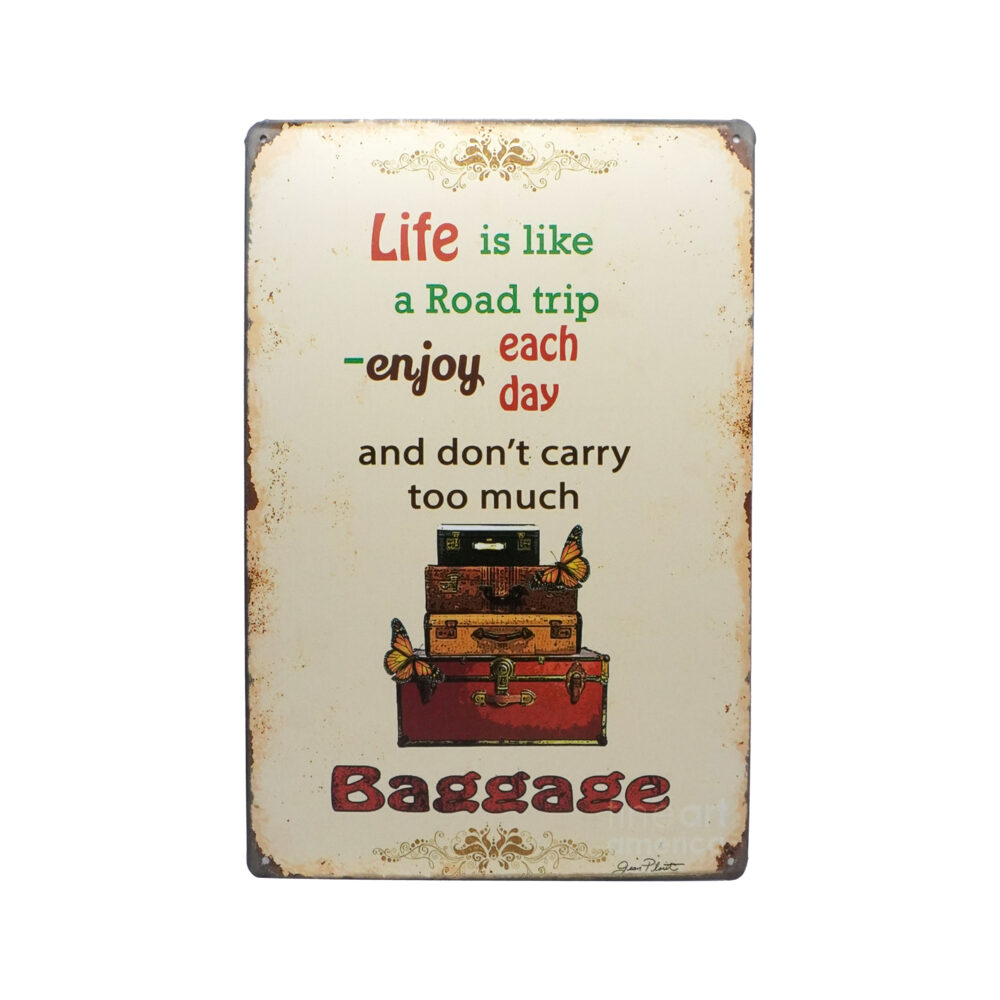 تابلو فلزی Baggage