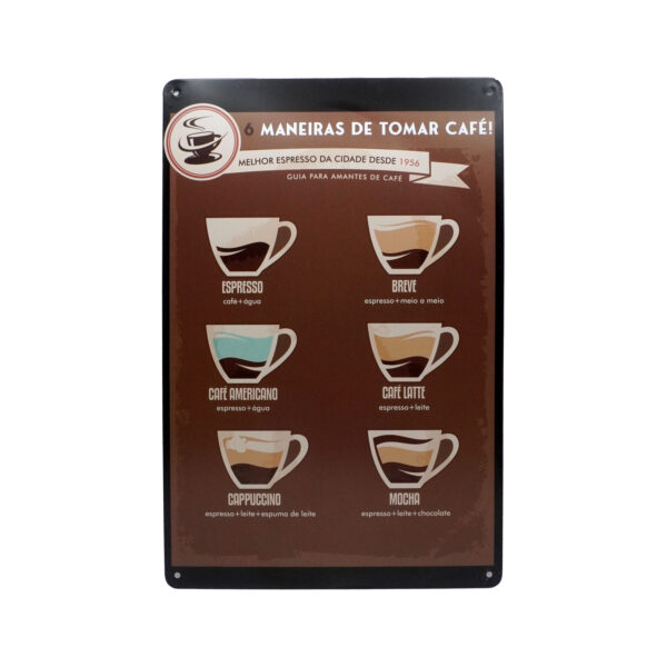 تابلو فلزی Coffee