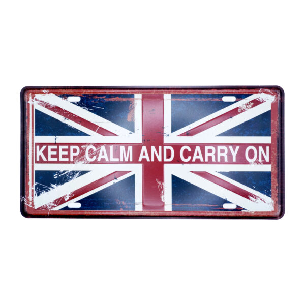 پلاک فلزی Keep calm