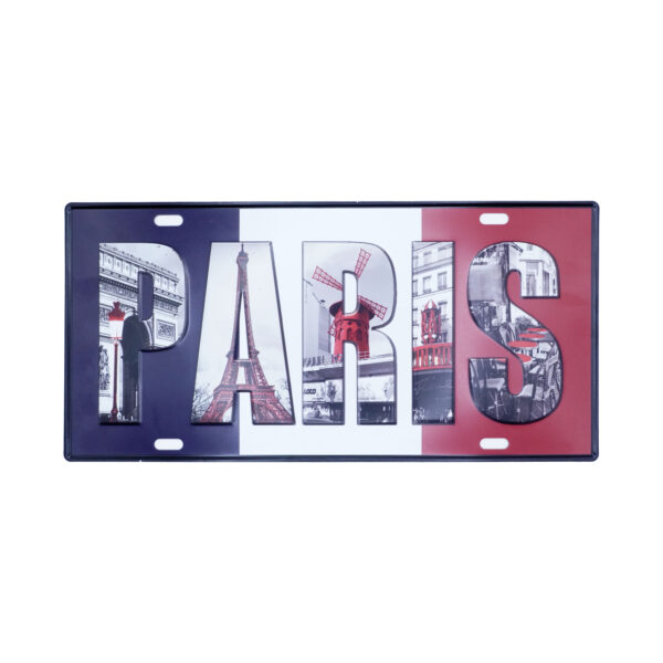پلاک فلزی Paris