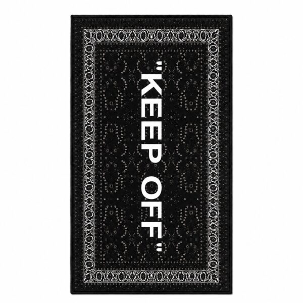 فرش پوستری keep off