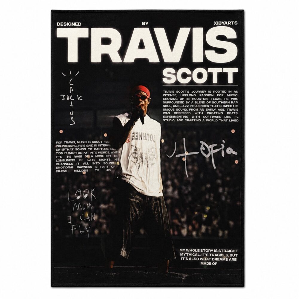 فرش پوستری travis scott