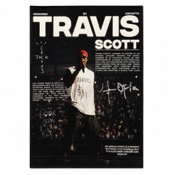 فرش پوستری travis scott